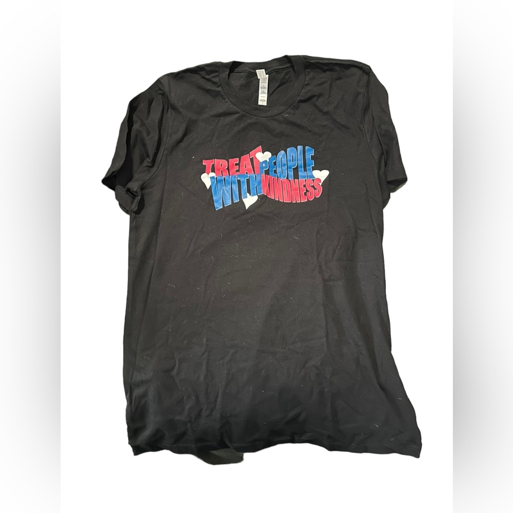 TPWK black comfy short sleeve Harry styles pink blue women’s L